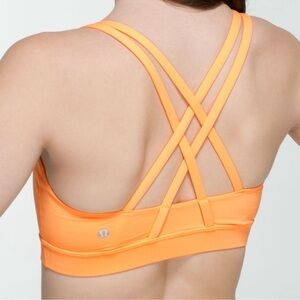 Lululemon Energy Bra Size 8 in Creamsicle Orange
